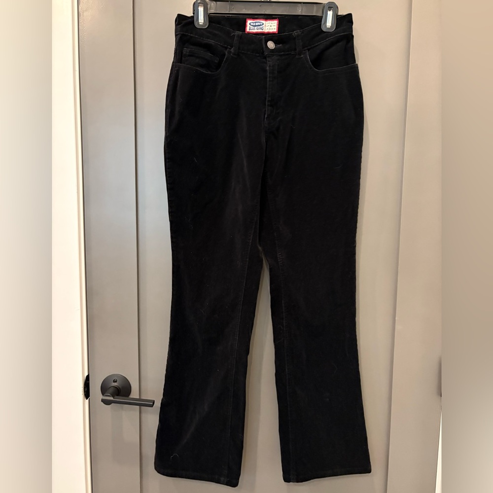 Old Navy Black Velvet Jeans